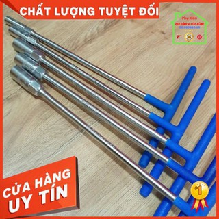 Bộ 6 Cần Chữ T Tuýp Chữ T Vặn Ốc Có Màng Bọc Chống Trơn Thép Chất Lượng Cao