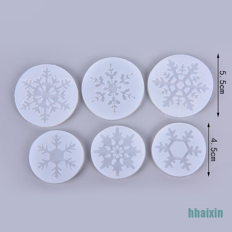 Khuôn Silicone Tạo Hình Làm Bánh Quy Hình Bông Tuyết 3d