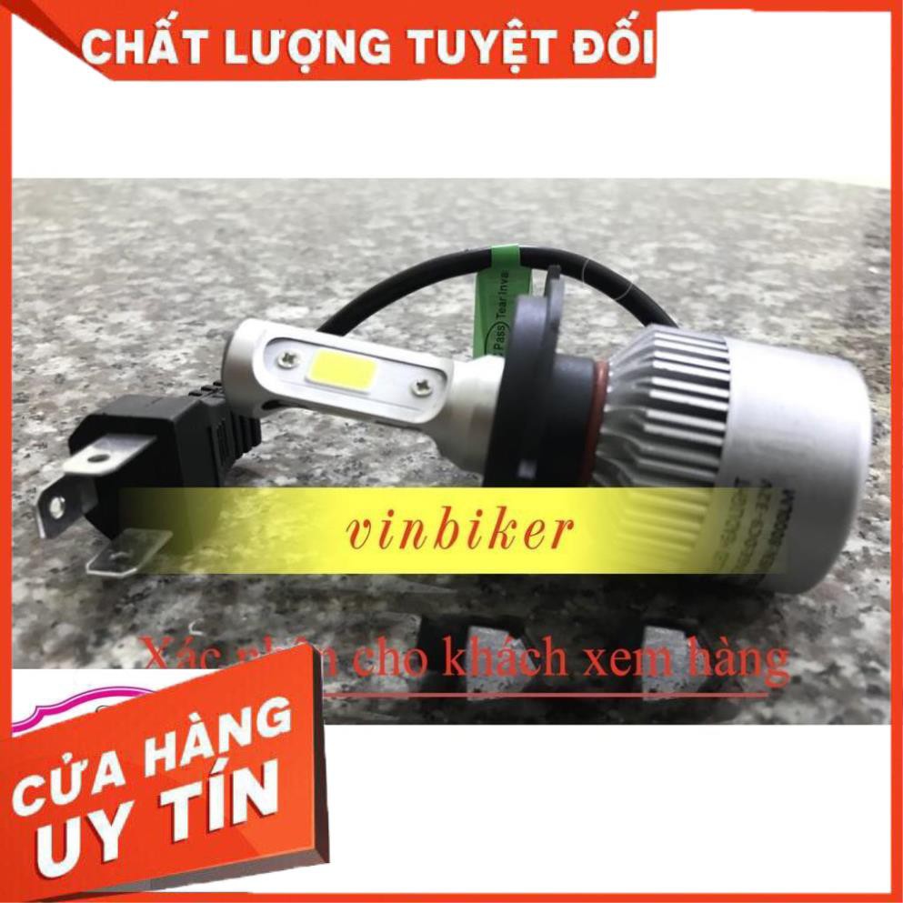 Đèn Pha C6 3 Tim Led Chân H4 Chính Hãng! < Giá 1 Bóng > - Bảo Hành 6 Tháng!