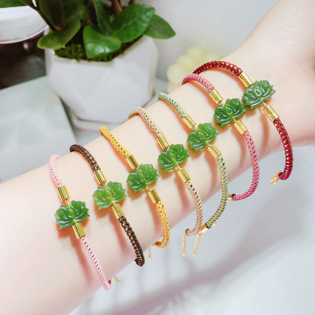 Vòng phong thủy mix 𝑯𝑶𝑨 𝑺𝑬𝑵 𝑵𝑮𝑶̣𝑪 𝑩𝑰́𝑪𝑯 đơn giản, trẻ trung