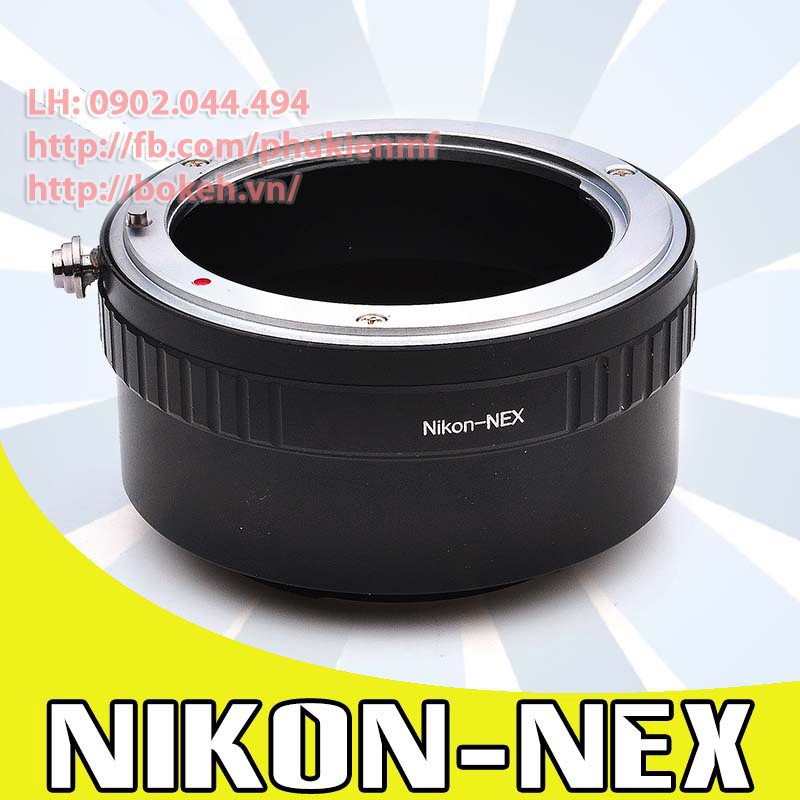 AI-NEX Mount adapter chuyển ngàm lens Nikon F AI AIS G sang body Sony E mount ( AI-Sony NEX AIG-NEX )