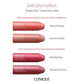 Má hồng dạng thỏi Clinique  CHUBBY STICK CHEEK COLOUR BALM [màu plumped up peony] 3,6g