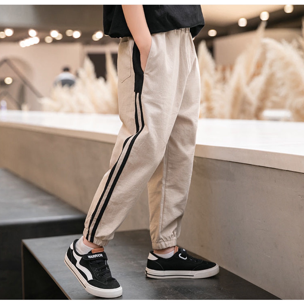Quần jogger đũi dài sọc viền VEMZKIDS cho bé trai bé gái