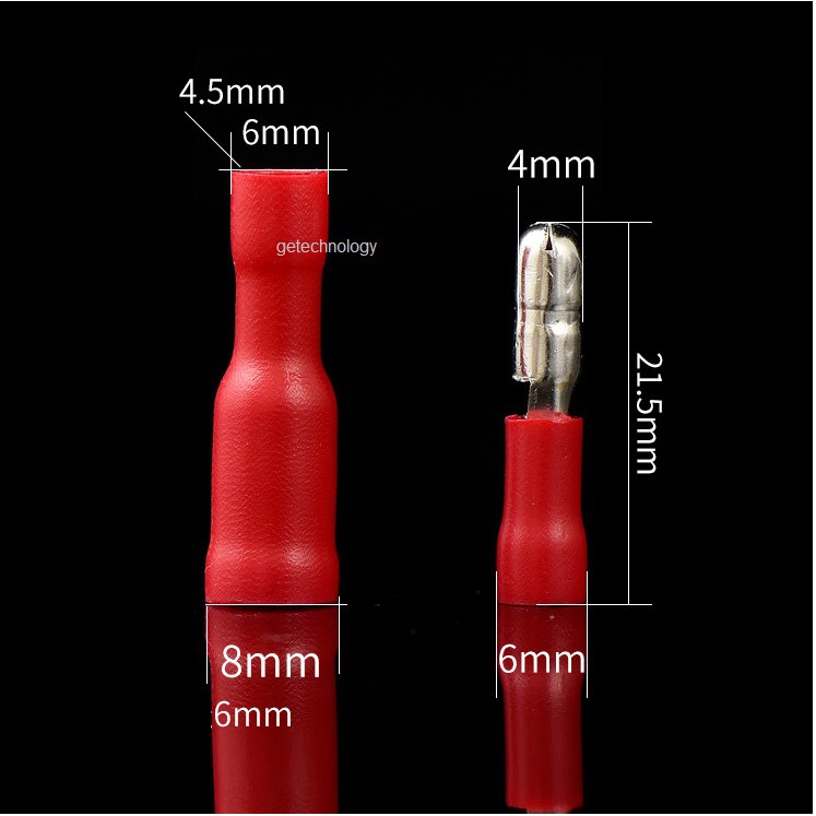 5cặp cút nối dây điện thẳng nối dây ĐẦU CỐT NỐI DÂY ĐIỆN ĐẦU ĐỰC ĐẦU CÁI MPD1.25-156  ĐẦU NỐI DÂY ĐIỆN MPD1.