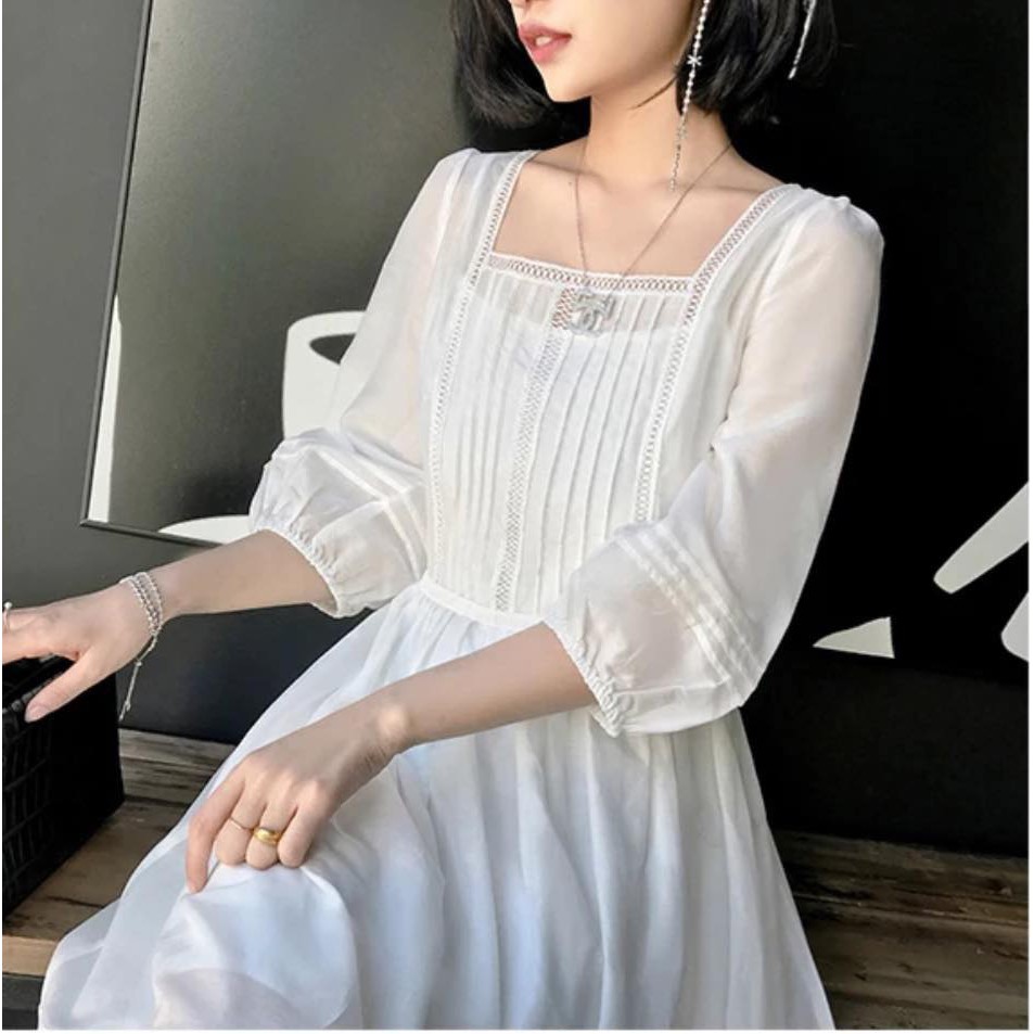 Đầm xô phối ren 3 màu | BigBuy360 - bigbuy360.vn