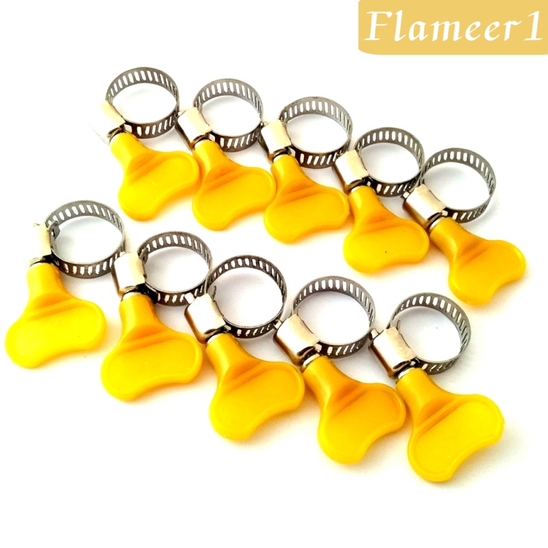 Set 1 / 10 Kẹp Ống Bằng Thép Không Gỉ 8-12mm Điều Chỉnh Được Tiện Lợi