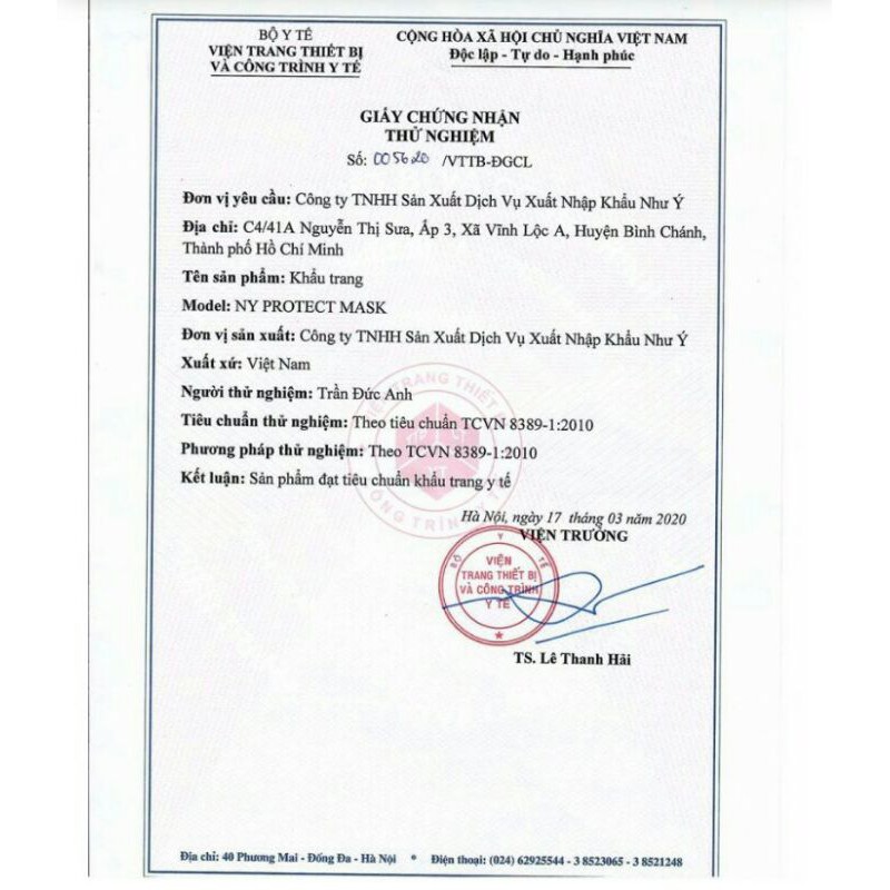 KHẨU TRANG Y TẾ NHƯ Ý 4 LỚP CÓ LOGO | BigBuy360 - bigbuy360.vn