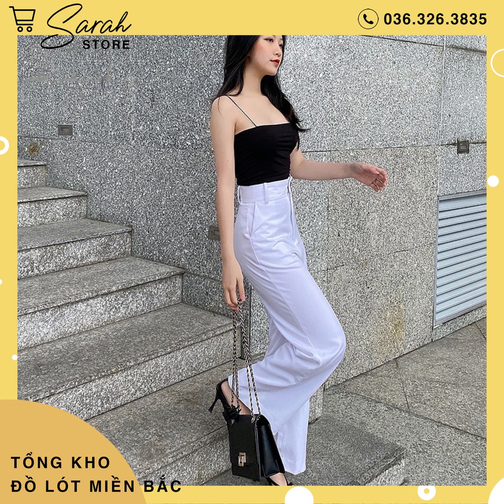 Áo 2 dây sợi bún cotton thun gân, ôm body siêu hot B01 | BigBuy360 - bigbuy360.vn