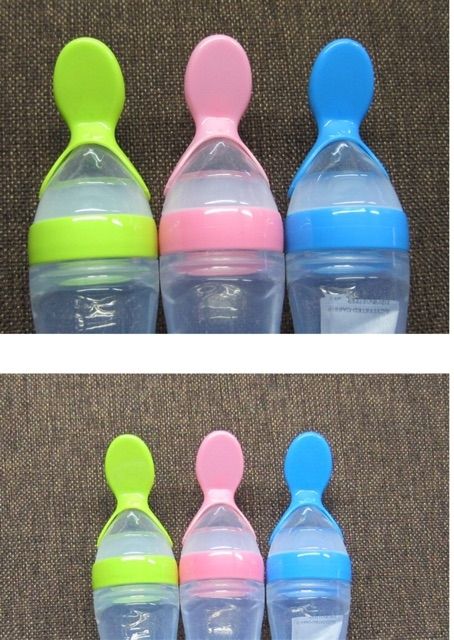 Bình thìa silicol/hỗ trợ ăn dặm cho bé