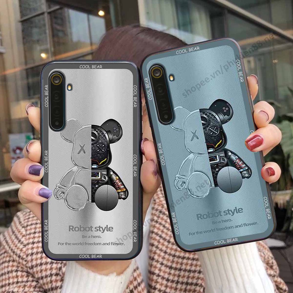 Ốp Realme 6 / 6 Pro bear, k@ws thương hiệu phong cách ốp lưng thời trang cao cấp
