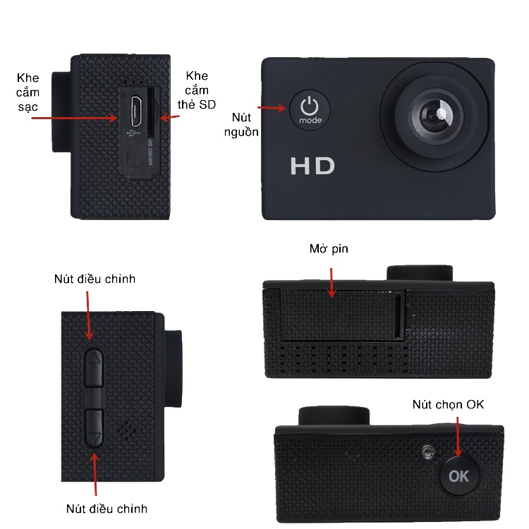 Camera hành trình Full HD 1080P cho ô tô, xe máy, chống sốc, chống nước ở độ sâu 30mc - Gomhangvn | BigBuy360 - bigbuy360.vn
