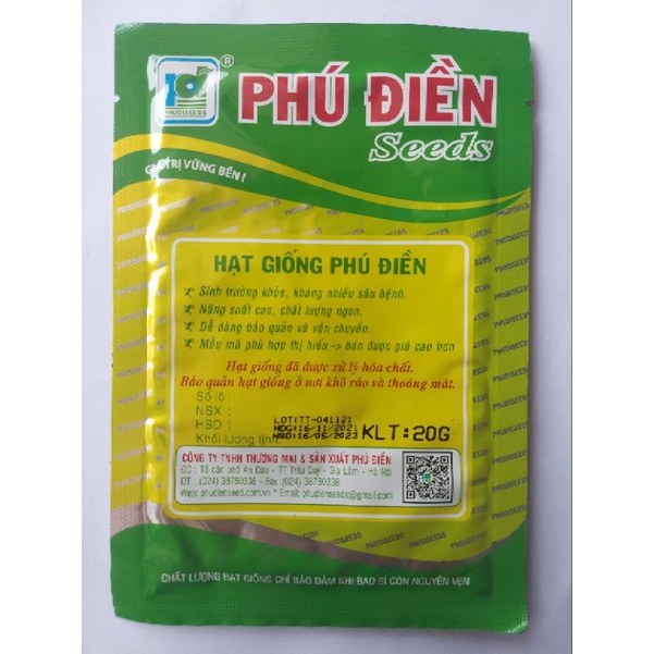 HẠT GIỐNG CẢI BẸ DƯA PD717