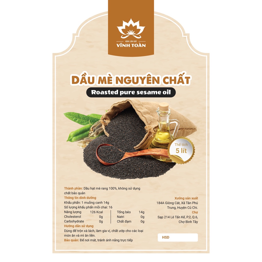 Dầu mè đen nguyên chất