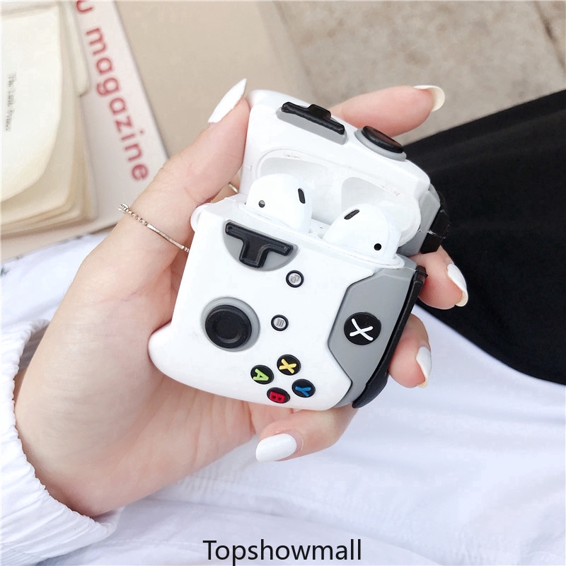 Vỏ bọc bảo vệ hộp đựng tai nghe Airpods Pro thiết kế dạng tay cầm chơi game XBOX