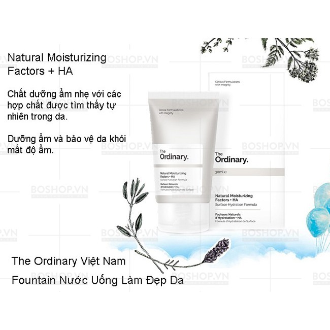 Kem dưỡng ẩm The Ordinary Natural Moisturising Factor + HA làm dịu và phục hồi da - MnB Store