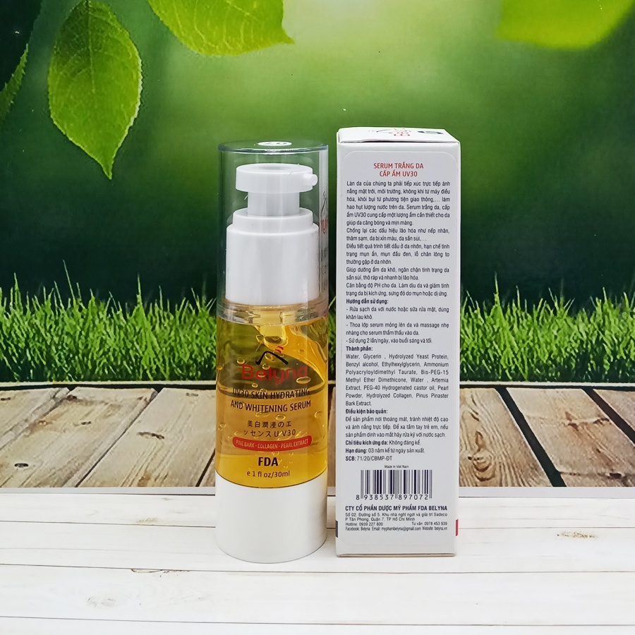 SERUM TRẮNG DA CẤP ẨM UV30  BELYNA
