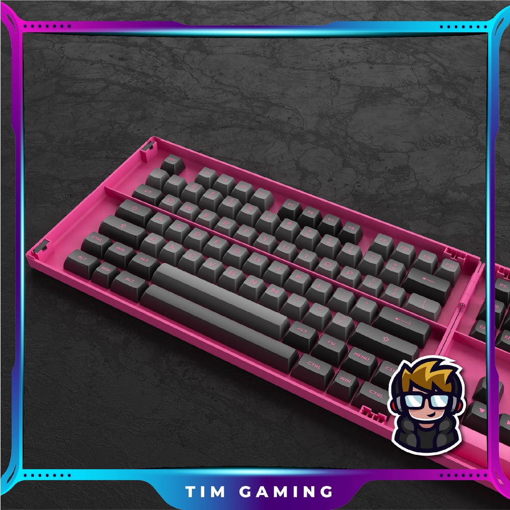 Bộ Keycap bàn phím cơ Akko – Black & Rose