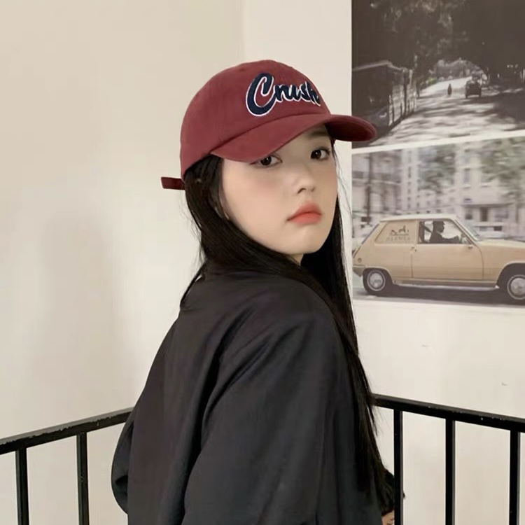 Mũ MG STUDIO thêu chữ Crush tùy chọn màu sắc