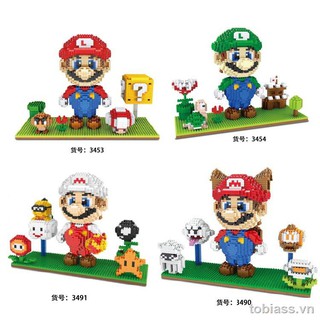 🤗Mua 1 tặng 1🤗Zhi Meng tree small particle building block scene horsepower decoration puzzle DIY insert toy