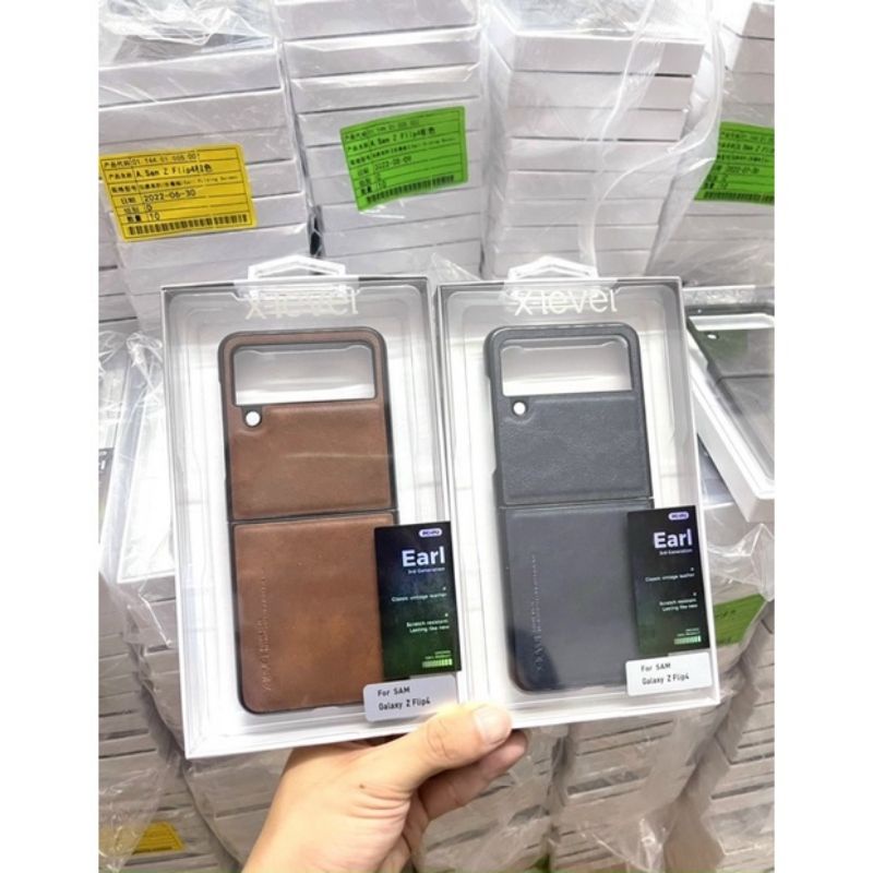 Ốp Lưng Da Samsung Z Fold 2/ Z Fold 3 / Fold 4/Z fold 5/Z flip 3/Z flip 4/Z flip 5 X-Level Leather H