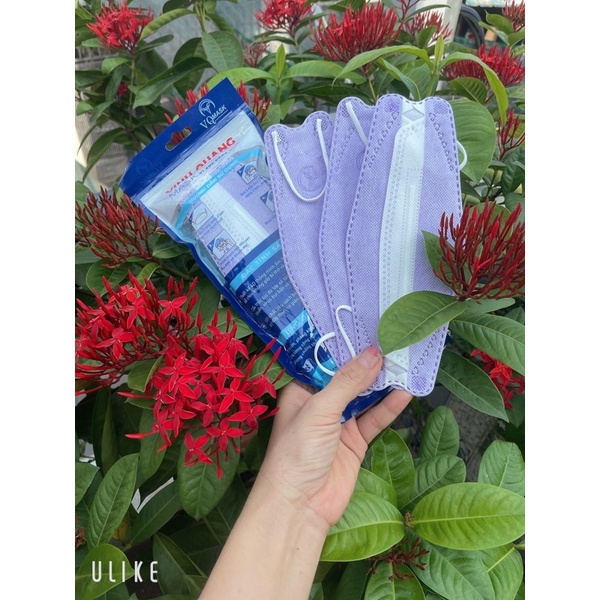 1thùng 300 cái khẩu trang KF94 màu tím vinh Quang mask