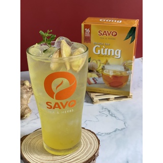 SAVO TRÀ HÒA TAN - VỊ GỪNG (Hộp 16 gói)