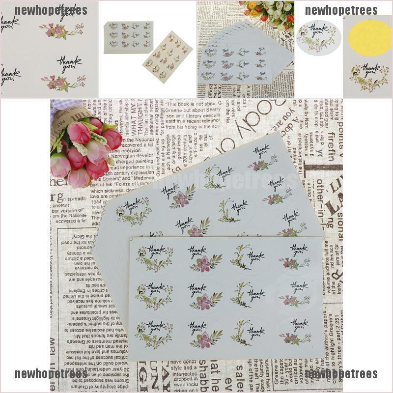 Set 120 Nhãn Dán In Chữ Thank You