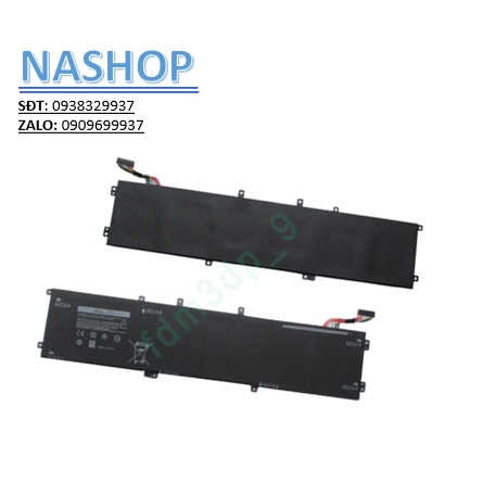 PIN DELL XPS 15 9560 DÀI 6GTPY 97WH (ZIN) - 6 CELL - XPS 15 9550 9560, Precision 5510 5520, 5XJ28 6G