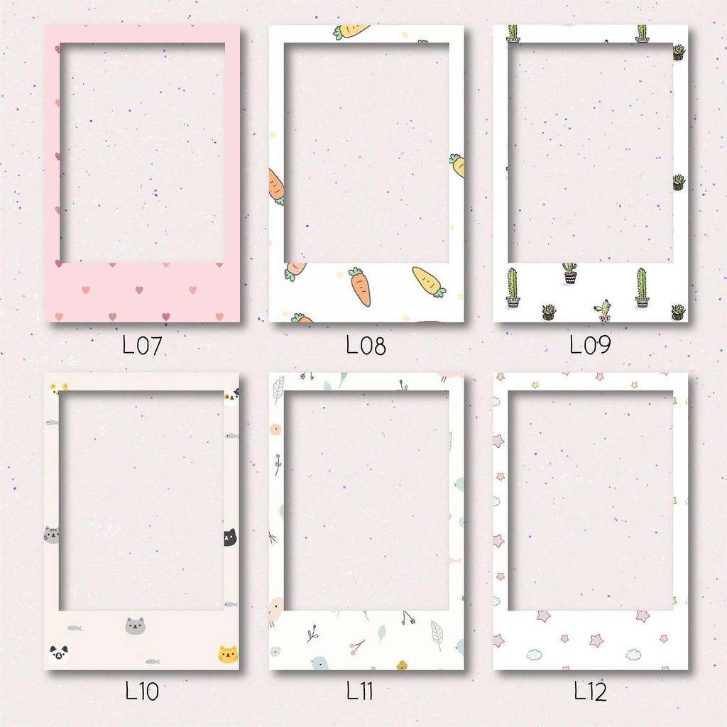 Khung hình Polaroid 6x9cm đã bao gồm hình - Mã L1-12