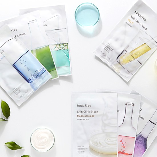 Mặt nạ Hyaluronic Acid innisfree Skin Clinic Mask - Hyaluronic Acid 20ml (1 miếng) | Thế Giới Skin Care