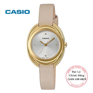 Đồng hồ nữ dây da Casio LTP-E166GL-7CDF chính hãng cỡ mặt 27mm