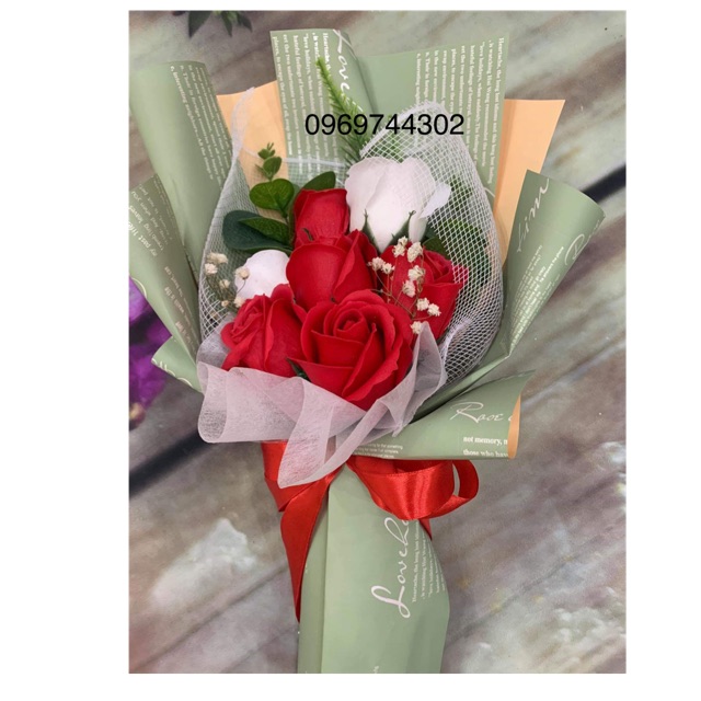 Bó hoa sáp hàn quốc 7 bông vĩnh cửu