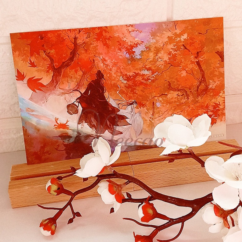 1 Tấm Postcard MA ĐẠO TỔ SƯ 24 Tiết Khí Bộ 4 Bưu Thiếp Kim Tuyến Hình Ảnh Lam Vong Cơ Ngụy Vô Tiện Neecao