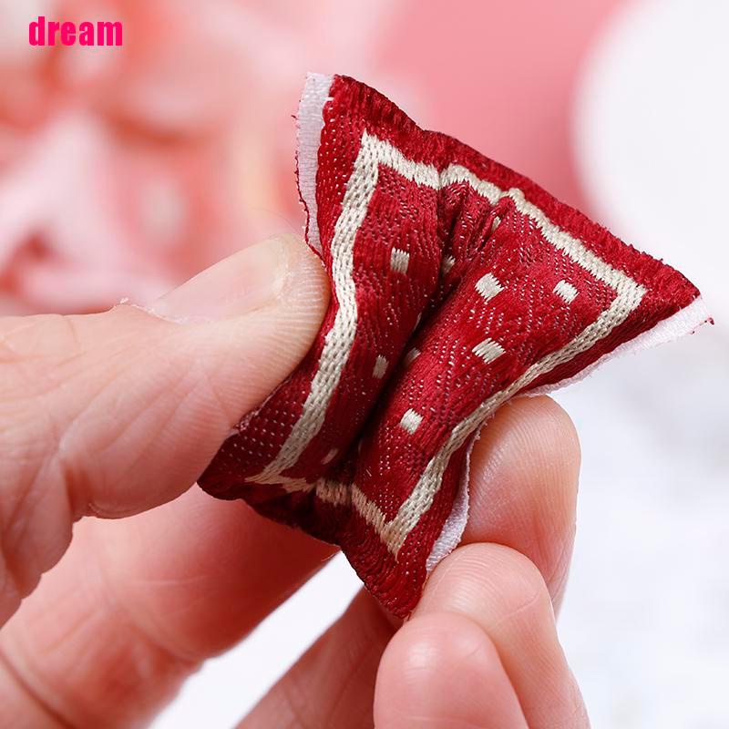 Gối Cotton Hình Vuông Trang Trí Nhà Búp Bê Tỉ Lệ 1: