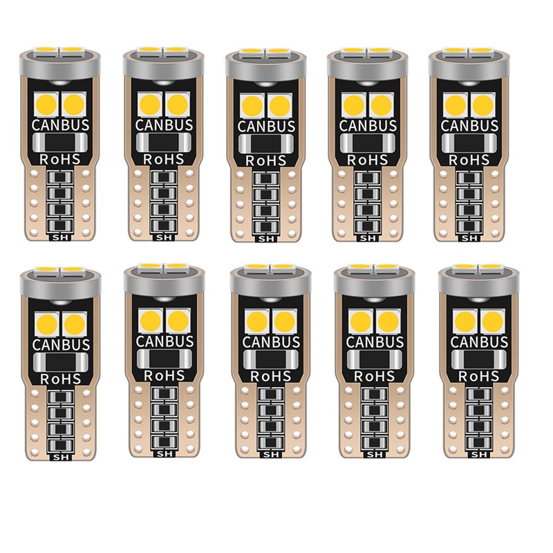 Bộ 2 Đèn LED T10 Canbus W5W 194 168 Cho Xe Hyundai i40 Getz Solaris Accent i30 ix35 Elantra Santa fe