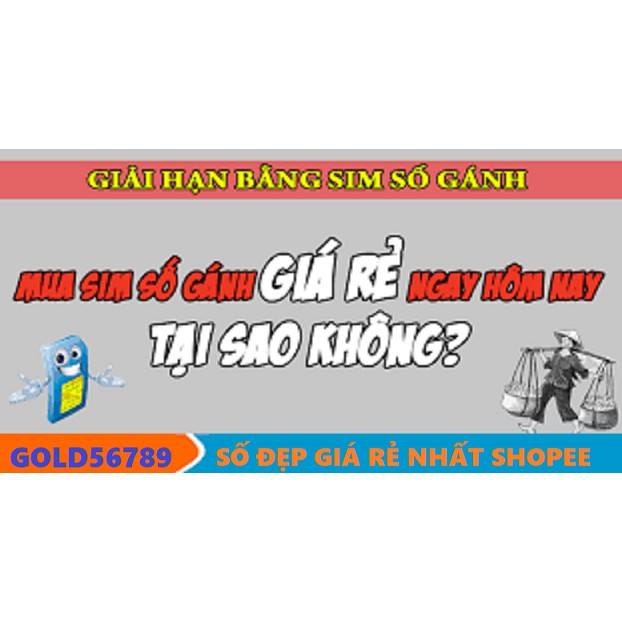 Sim Số Gánh đẹp Tomato Viettel Shopee Việt Nam