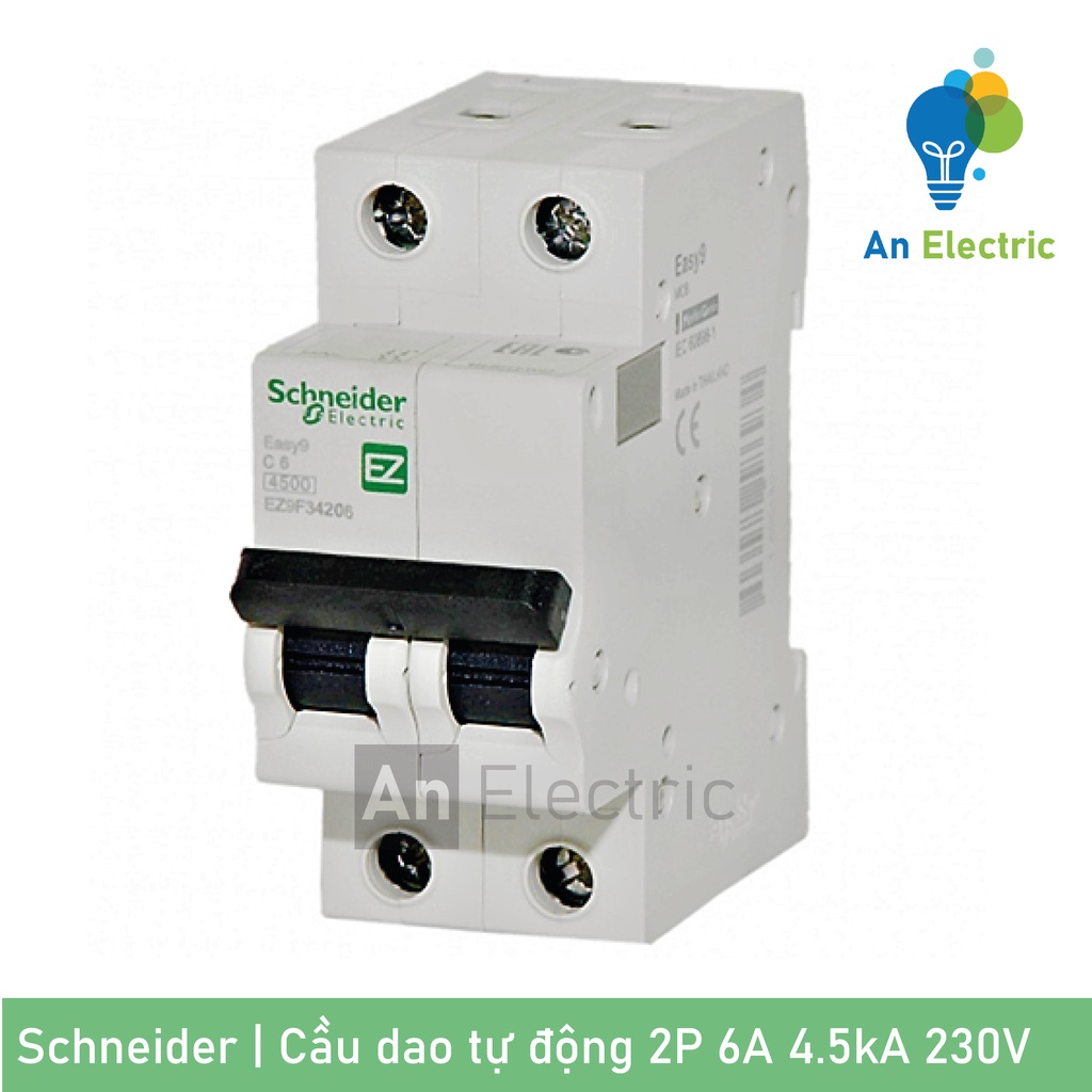 Cầu dao tự động SCHNEIDER 2P 6A 10A 16A 20A 25A 32A 40A