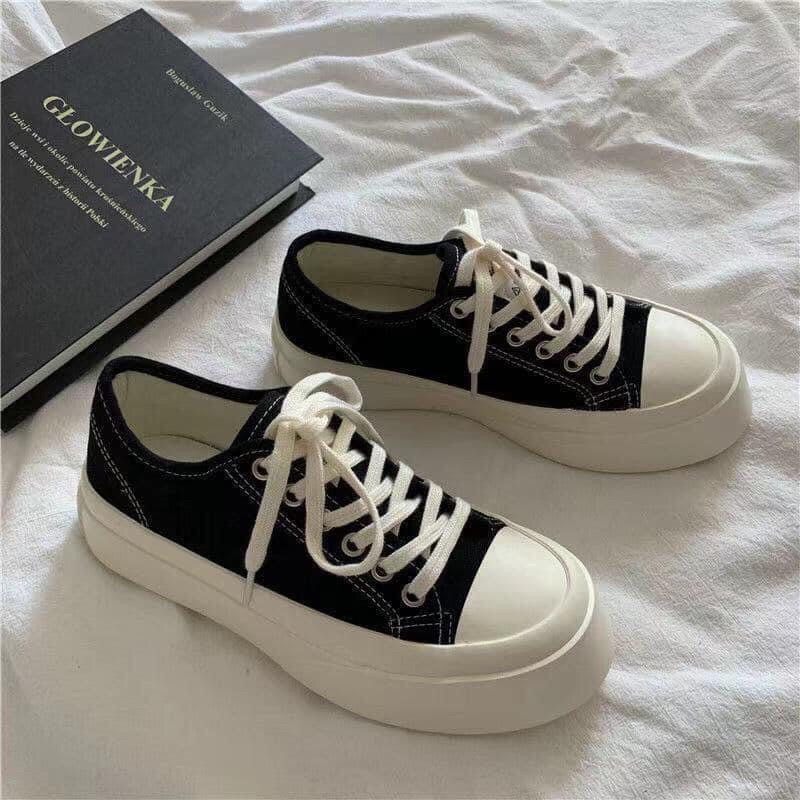 Giày Ulzzang Basic Độn Đế Phong Cách Hàn Quốc , Full size Nam Nữ
