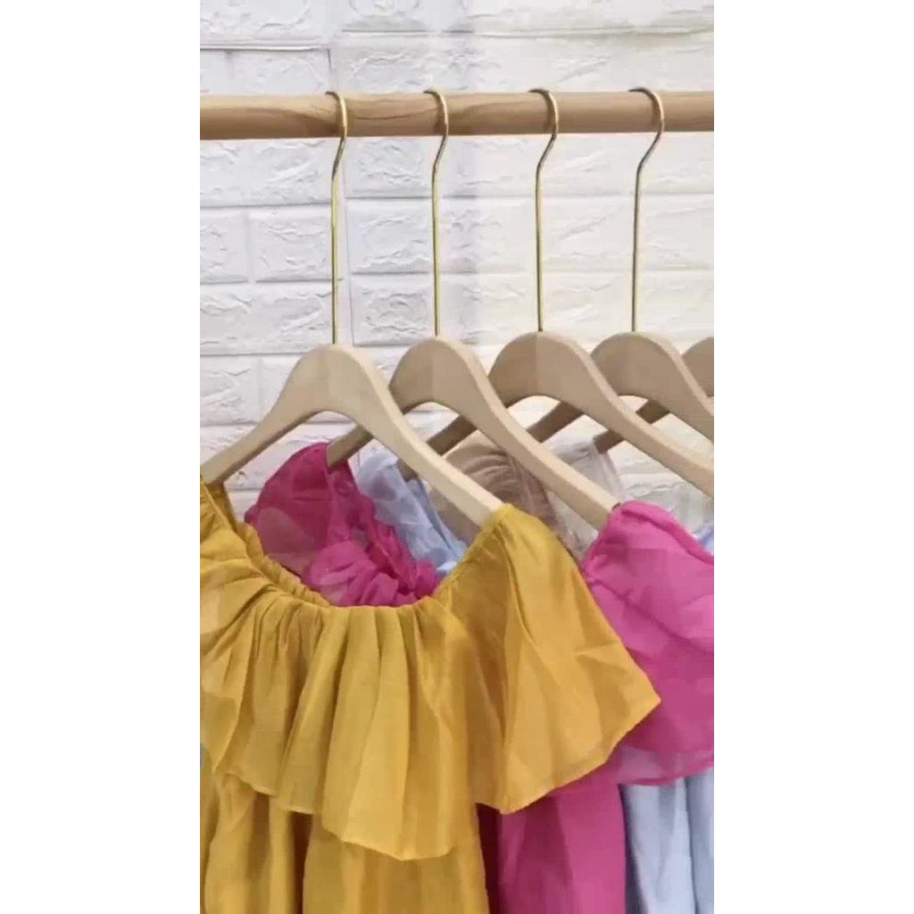 [Siêu Hot] Váy Maxi Bèo Trễ Vai 5 Màu Siêu Xinh Có Ảnh Thật Kèm Video | BigBuy360 - bigbuy360.vn