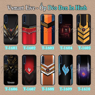 Ốp lưng Vsmart Live dẻo đen in hình Logo Vsmart Thiết đẹp và chất