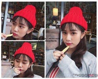 Mũ len beanie vintage
