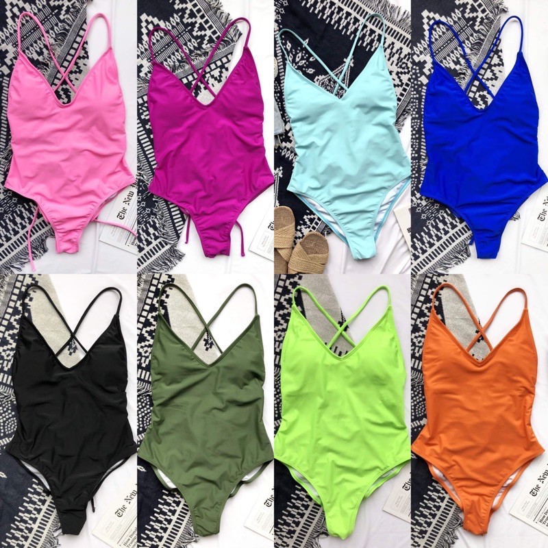 [BKN558] &lt;ÂU&gt; BODYSUIT BASIC CỔ V 8 MÀU (CHUN MÔNG) [ĐEN/XANH BLUE/TÍM]