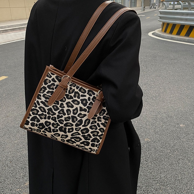 Túi Xách Da PU Cỡ Lớn In Họa Tiết Động Vật Phong Cách Cổ Điển Sang Trọng Dành Cho Nữ