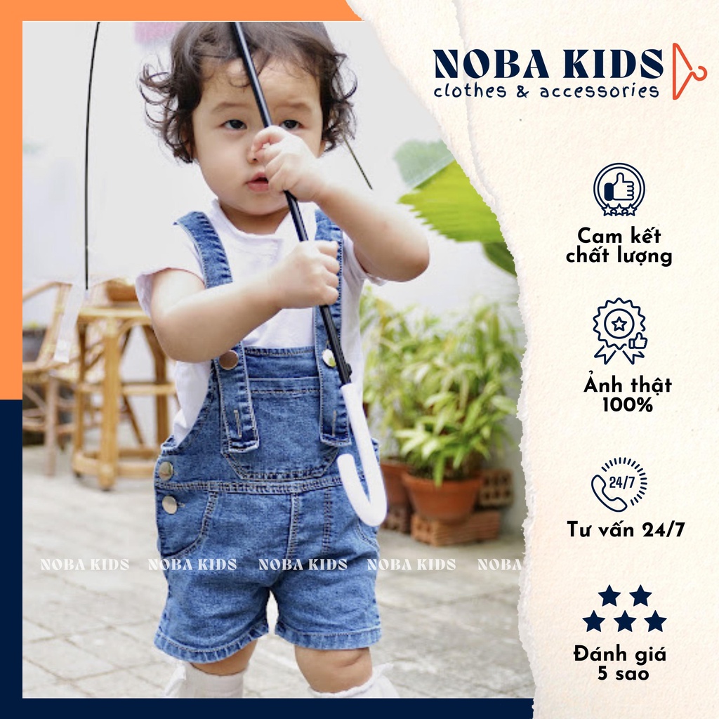 Yếm Jean Bé Gái Và Yếm Jean Bé Trai Form Đùi Cao Cấp - Noba Kids
