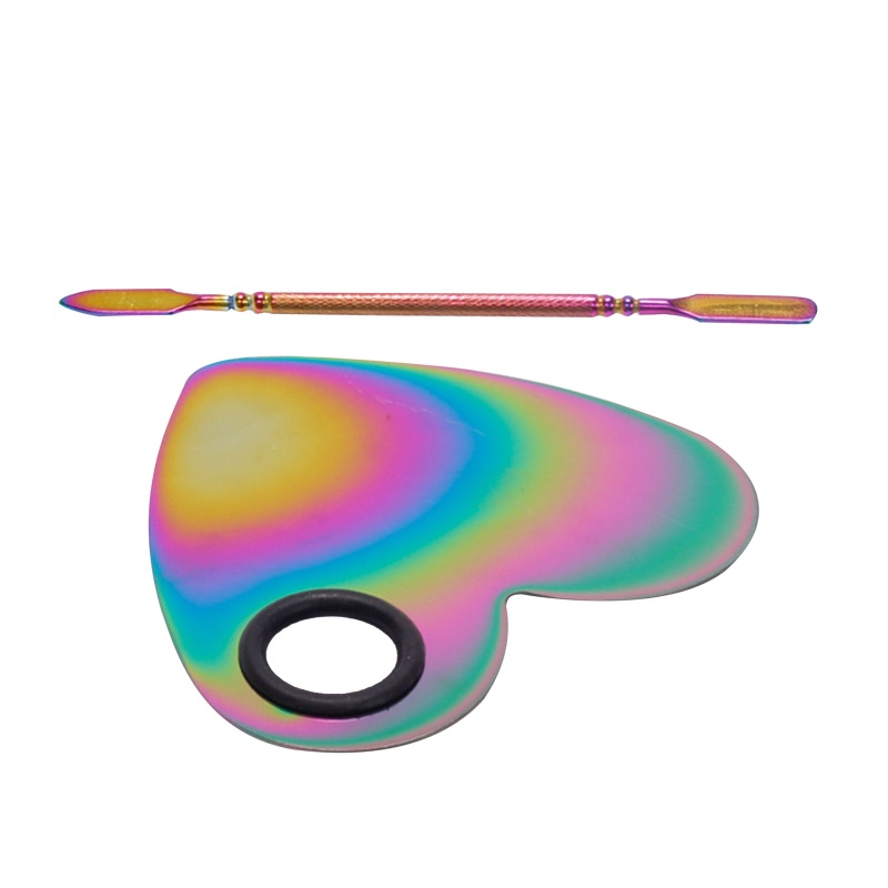 Khay Đựng Màu Vẽ Móng Bằng Thép Không Gỉ Tiện Dụng