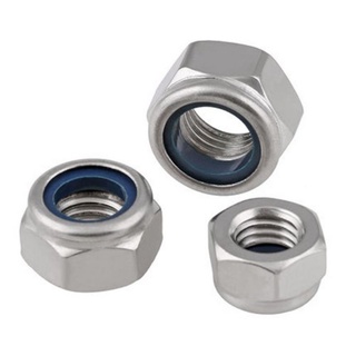(50, 100 con)  Đai ốc khóa - Ecu khóa - Đai ốc hãm - Đai ốc Lylon
