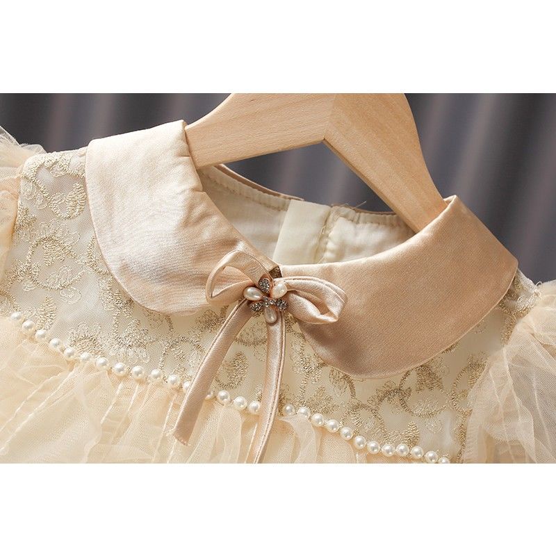 Đầm Tay Phồng Thời Trang Mùa Hè Phong Cách Mới Dành Cho Bé Gái