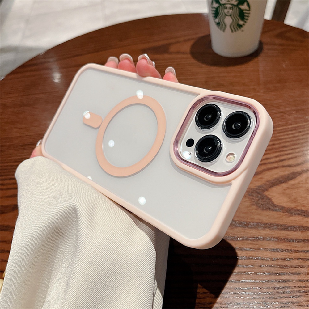 Ốp Điện Thoại Cứng Chống Sốc Có Vòng Nhẫn Và Mặt Kim Loại Từ Tính Bảo Vệ Lens Cho iPhone 14 Pro MAX 12 13 Pro MAX