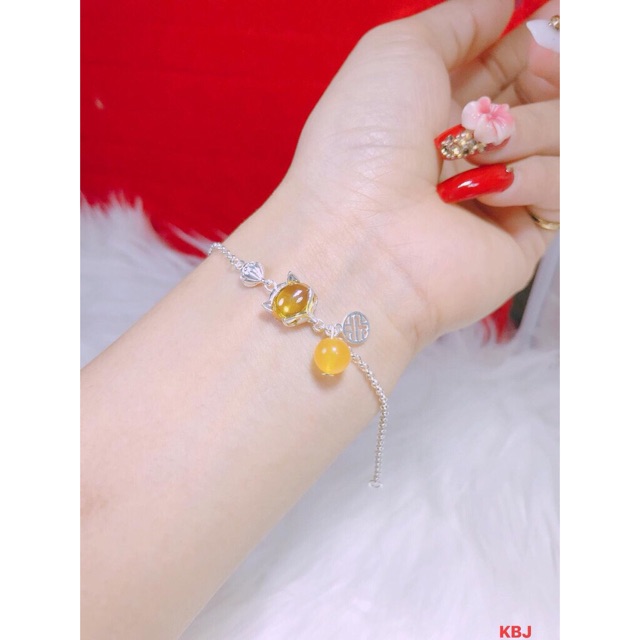 LẮC TAY NỮ BẠC TA- LẮC TAY HỒ LY ĐÁ MÀU