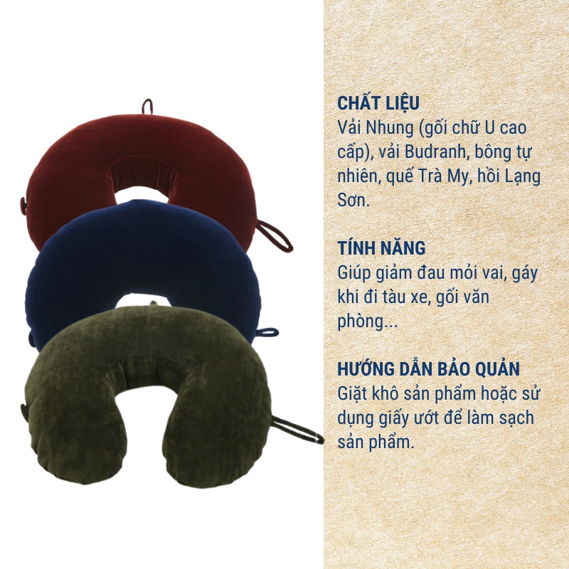 Gối Kê Cổ Chữ U Kymviet Cao Cấp Craft Cho Dân Văn Phòng [GCCUN-2102]